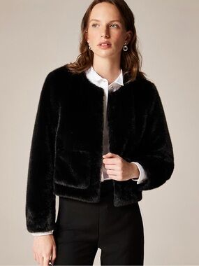 J. Crew Faux-Fur Lady Jacket
